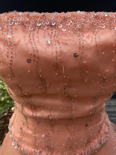 Vintage Alyce Designs Peach Formal Quinceañera Dress Women’s Size 4 - Picture 10 of 24