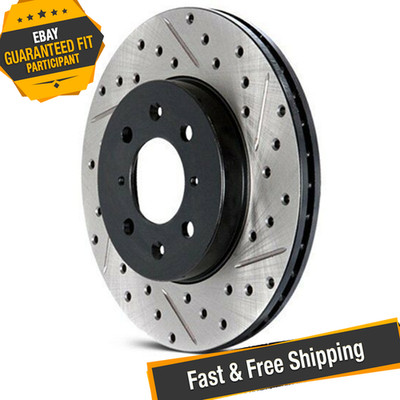 StopTech 127.34145R Sport Drilled & Slotted Rear Brake Rotor for 17-18 BMW M240i