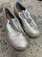 Prada Cup Silver Cinch Slip On Sneaker Rare Vintage Size 6.5
