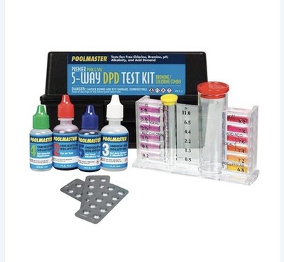 Poolmaster 22272 5-Way Swimming Pool or Spa Water Chemistry Test Kit NEW