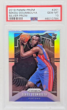 2019 Prizm SILVER REFRACTOR SEKOU DOUMBOUYA RC Rookie Card PSA 10 GEM MINT