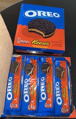 NEW! REESE'S OREO Peanut Butter Creme Chocolate Sandwich Two Boxes - 24 Packs
