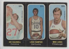 1971-72 Topps Trios Stickers Joe Caldwell Louie Dampier Mike Lewis HOF kk4