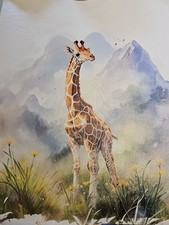 3pcs Nursery Cute Animals Canvas Wall Art Watercolor Prints Unframed 16x24 Inch