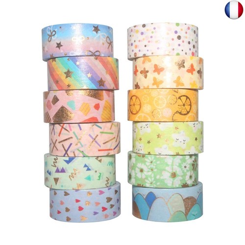 YUBX Washi Tape, 28 Rotoli Di Nastro Adesivo Decorativo In Tema Natura, Per Diari, Scrapbooking, Fai Da Te, Larghezza 9 Mm, Lunghezze Variabili