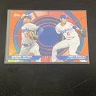 2025 Topps Dynamic Duos ORANGE Foil Shohei OHTANI Roki SASAKI RC /25 Refractor
