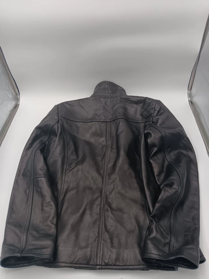 Chaqueta de cuero vintage Y2K Alfani para mujer talla grande 100 % cuero genuino Foto 4 de 4