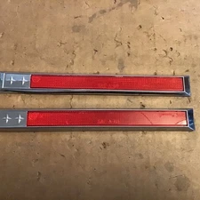 1968 Stimsonite Red Stick On Reflectors Fits ? 