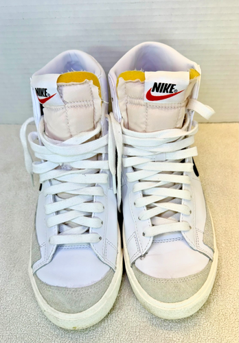 Size 8 - Nike Blazer 77 Vintage Mid White Black W - Afbeelding 9 van 10