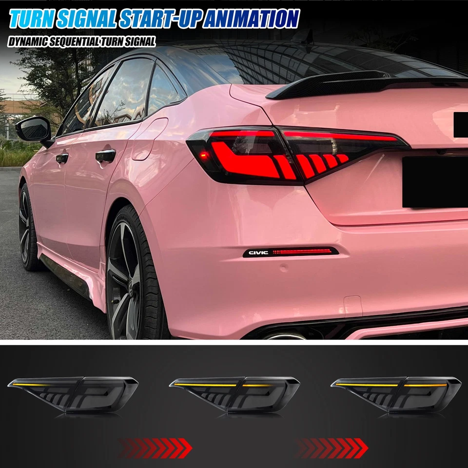 Conjunto de luces traseras LED para Honda Civic 11ª generación 2022-2026 sedán V2 Foto 4 de 4