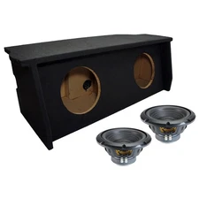 Alpine W10S4 BassLine 10 Inch Subwoofer Dual Sealed Jeep Wrangler 2DR Box 250W