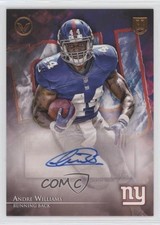 2014 Topps Valor Auto Andre Williams #VA-AW Auto no9