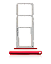 Replacement Dual Sim Card Tray Compatible For LG K42 2020 / K52 2020 Red