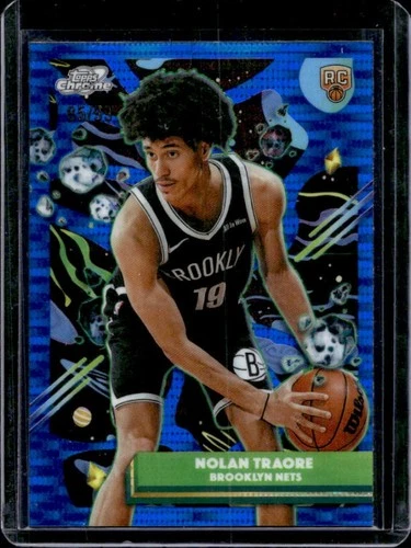 2025-26 Topps Cosmic Chrome Nolan Traore RC Blue Moon Refractor #/99 Nets