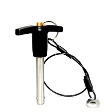 Quick Release Pin 1 PC Stainless Steel T-Handle 6mm x 50mm Black Polished Ball