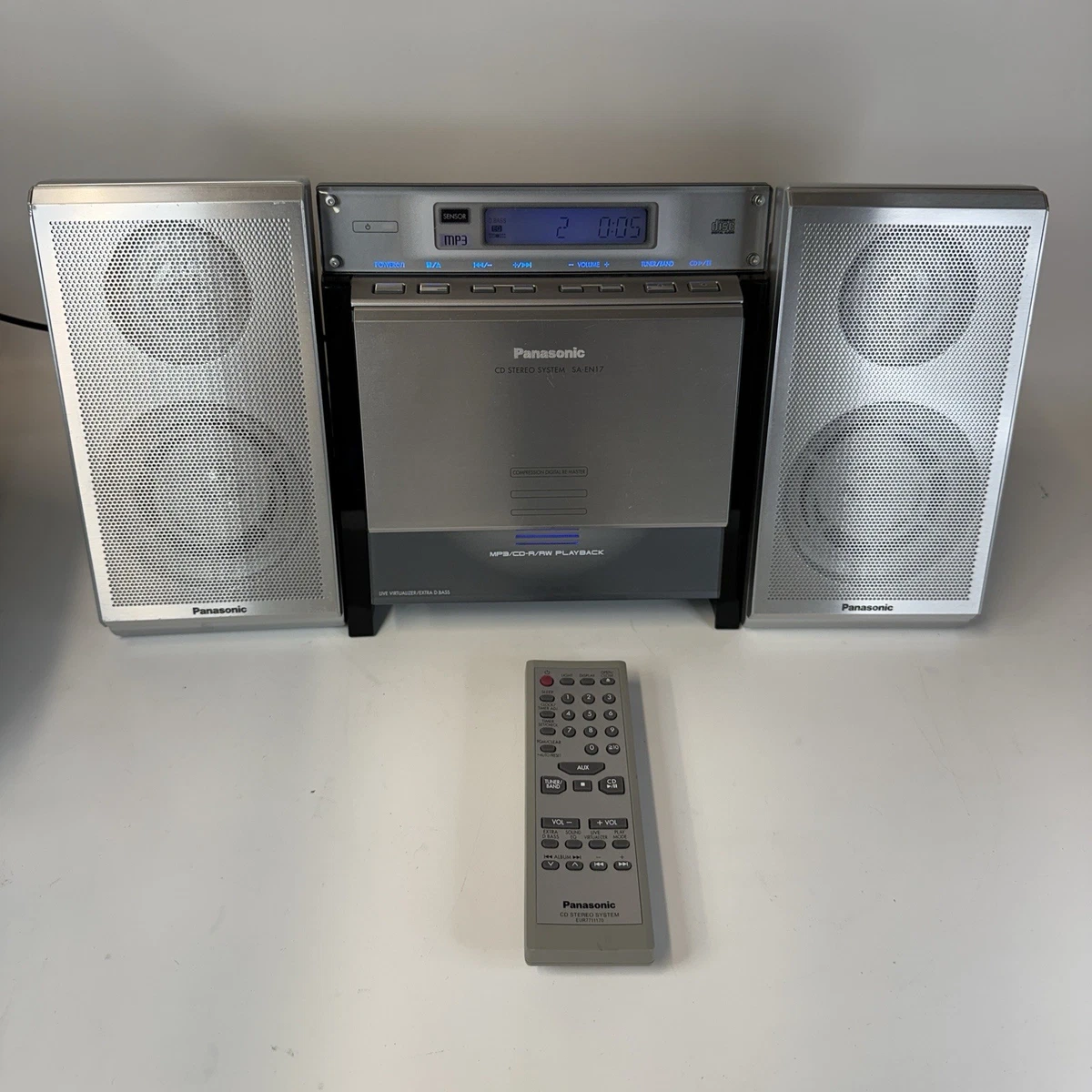 Panasonic Home Audio Compact & Shelf Stereos MP3 Playable Media