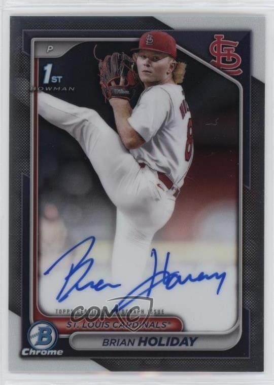 2024 Bowman Draft Chrome Prospect Auto Brian Holiday #CPA-BHO Auto 1iq3