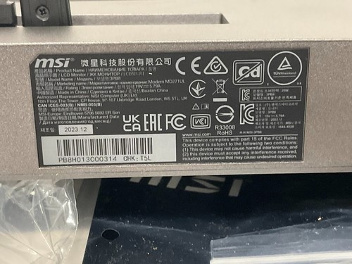 MSI Modern MD271UL, 27" Monitor, 3840 x 2160 (UHD), IPS, 60 Hz, 4ms - Picture 6 of 6