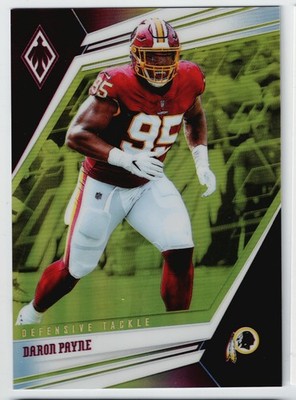 2019 Panini Phoenix Daron Payne Yellow Prizm Parallel /75 #63 Bears