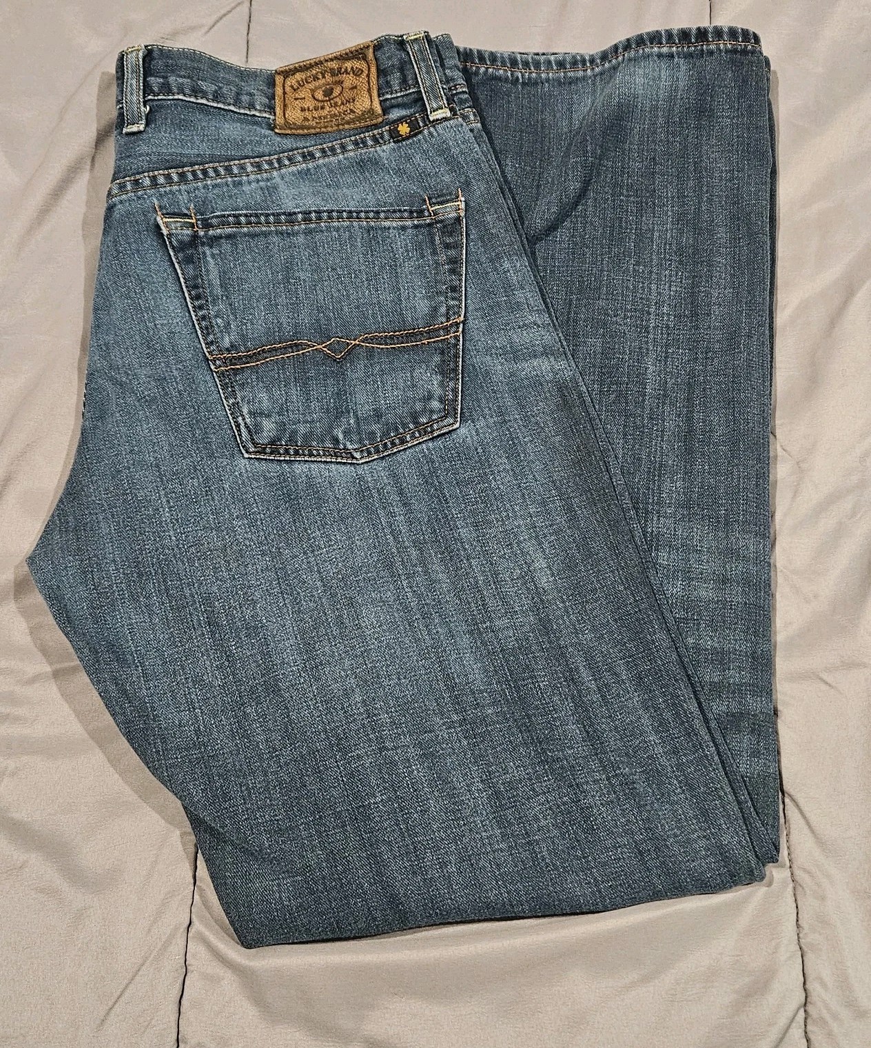 361 Vintage Straight Denim Mens 33x32 Lucky You Fly Y2k