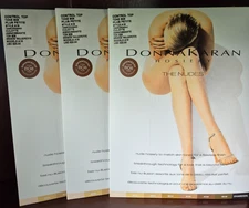 3 - Donna Karan "The Nudes", Plus Petite, B08 Brown, 7 Denier, A19, Control Top!