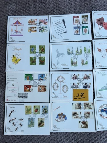 GB First Day Covers 12 Covers 1980-1989 N37