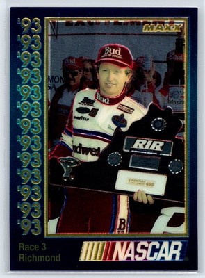 1993 Maxx Premier Plus Race 3 Richmond Junior Johnson & Associates #181