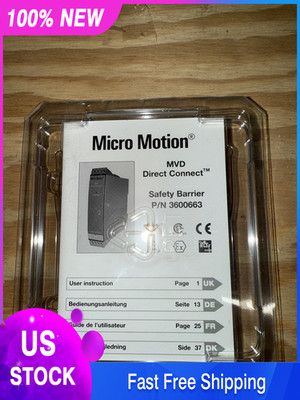 NEW MICRO MOTION 3600663 SAFETY BARRIER MVD DIRECT CONNECT MODULE 24VDC