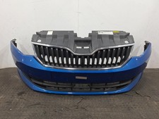 SKODA FABIA SE TSI MK3 2014-2018 Estate BLUE LF5W Front Bumper OEM 6V0807221