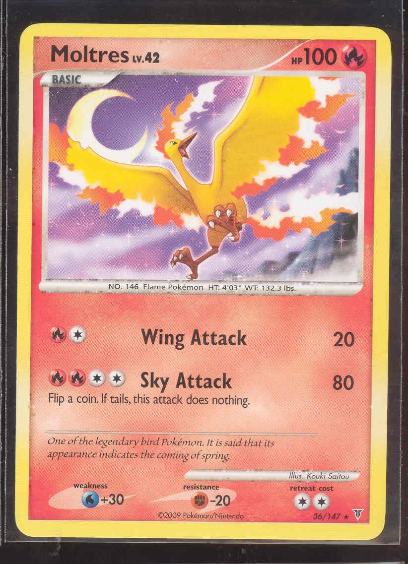 Pokemon MOLTRES 36/147 Supreme Victors - RARE - - NEAR MINT/MINT