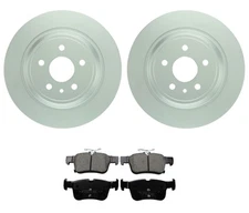 Akebono ProACT Rear Brake Kit 316mm Disc Rotors & Ceramic Pads for Ford Lincoln