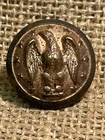 Dug Civil War Confederate Overcoat Droop Winged Staff Officer Button Gold