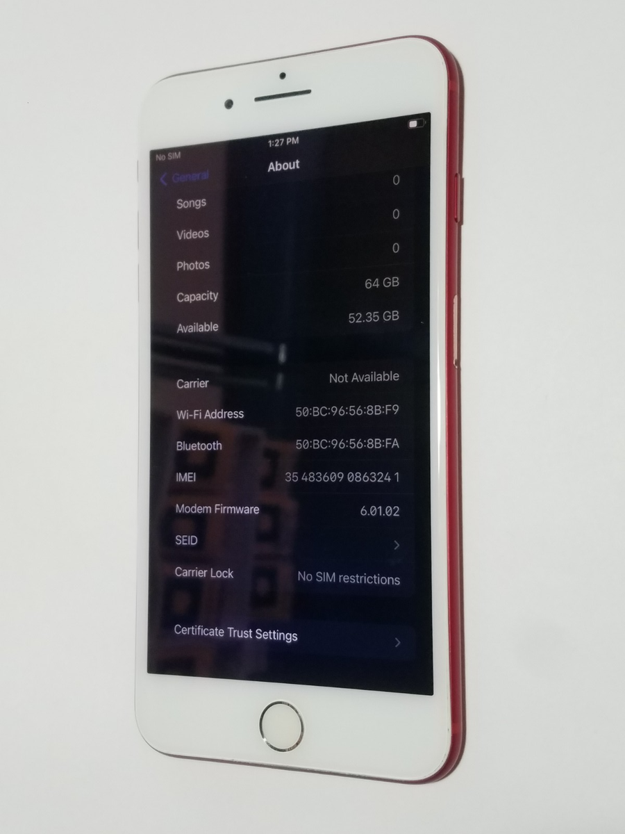 Red Factory Unlocked 64GB Apple iPhone 8 Plus Smartphone GSM Cell