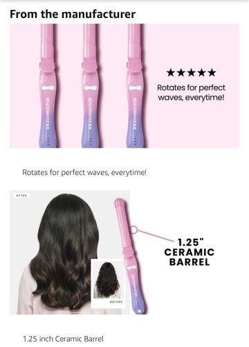 BEACHWAVER B-SERIES ROTIERENDER LOCKENSTAB PINK B1.25 BW17SS - offene Box ohne Anleitung - Bild 6 von 7