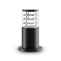 Pollerleuchte Sockelleuchte Garten H: 25 Cm Klein IP54 Schwarz E27 AußEn Lampe