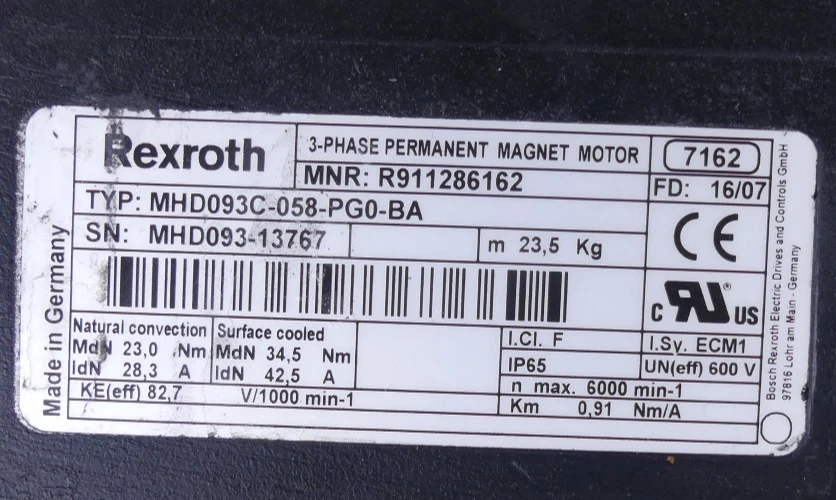 Rexroth MHD093C-058-PG0-BA - Bild 3 von 3