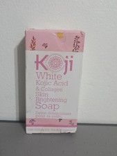 Koji White Kojic Acid  Collagen Skin Brightening Soap 2 Bars 2.82oz Each NEW