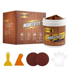 Walnut Wood Filler - 8.8 oz Paintable  Stainable Wood Repair Putty for Furni...