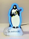 Rare Vintage 1997 Anheuser Busch Neon Bud Ice Beer Penguin Display Sign 12"