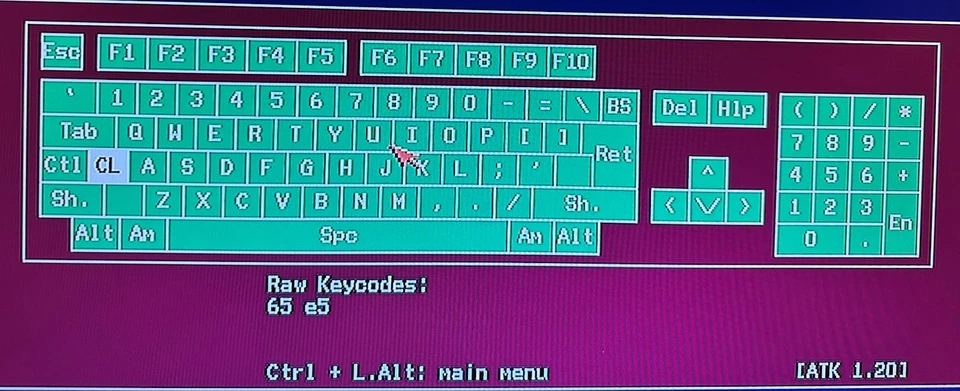 MITSUMI Tastatur für/for AMIGA 500/A500+ LED: ROT/GRÜN, funktioniert..  #41 25 - Bild 2 von 4