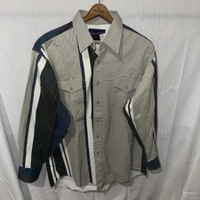 Vintage Wrangler Brushpopper Western Shirt X-Long Tails 16 1/2 x 34 Made In USA