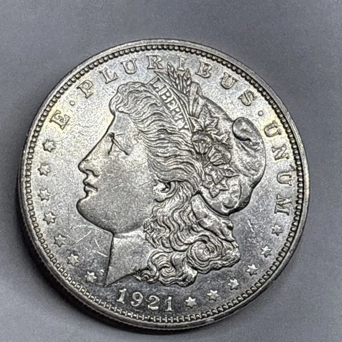 1921 D Morgan Dollar Choice AU PL