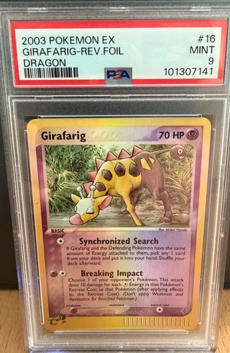 2003 Pokemon EX Dragon Girafarig Reverse Holo 16/97 PSA 9