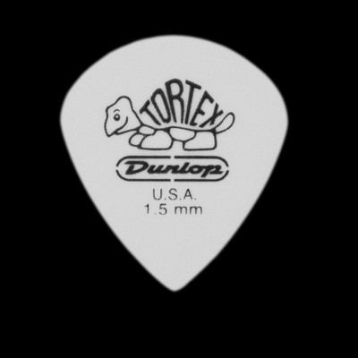 Dunlop Tortex Jazz III 3 weiße Gitarren-Plektren Gitarrenplektren 1,50 mm - 6 10 12 20 24 36