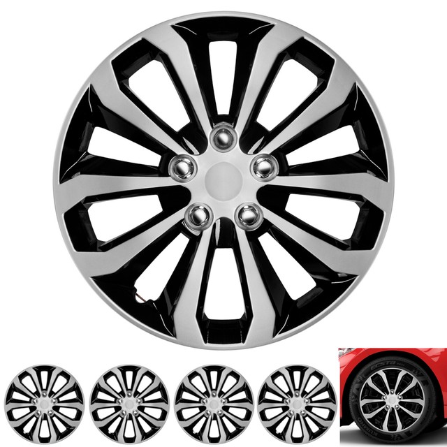 CarXS 16 inch Hubcaps Best for 20142019 Toyota Corolla Set of 4
