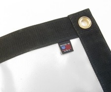 Tarp, Heavy Duty, White 4' X 4' Feet Waterproof, Windbreak - Great for Privacy