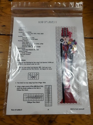 Ruth Schmuff Damenreihe #5 Stickmuster mit Fäden kostenloser Versand  - Bild 1 von 2