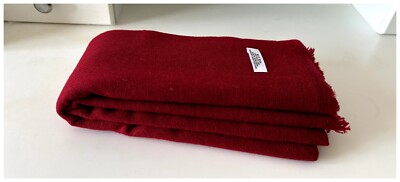 Tiefrotes Kaschmir Tuch Handarbeit Schal Halstuch reine Naturfarbe Halstuch Tuch