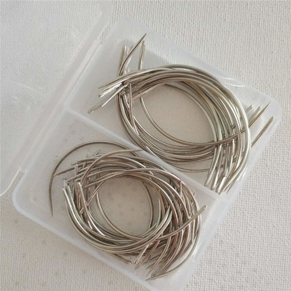 70pcs Weaving Sewing Needles Hair Weave Needles Wig Making Weave