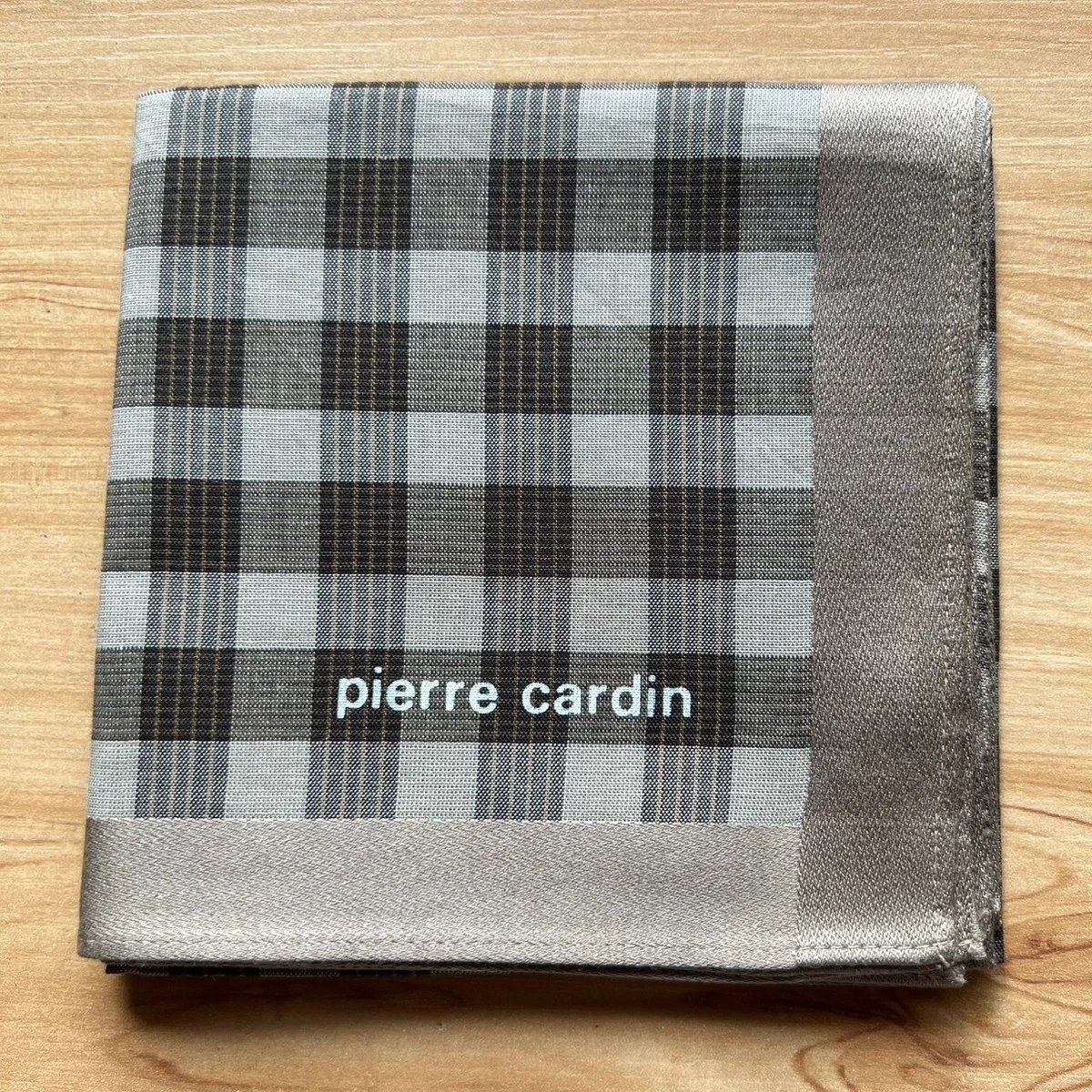 HANDKERCHIEF VINTAGE PLAIDS PLAIN MEN'S POCKET SQUARE COTTON 18" D0589